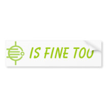 Four Leaves Bumper Sticker bumper stickers by TsukasaK Four Leaves Bumper Sticker bumper stickers