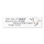Four Letter Word Bumper Sticker