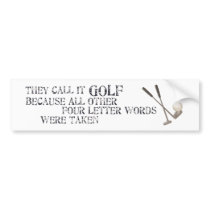 Four Letter Word bumper stickers