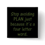 Four letter words (sq) pinback buttons