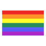 FOUR LGBT Flag Rectangular Stickers
