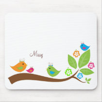 Four Little Birdies Mouse Pads