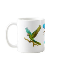 Four Macaws Mug by twopurringcats Four Macaws Mug