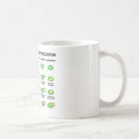 Four Mechanisms Of Speciation (Evolution) Classic White Coffee Mug