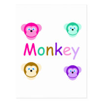 Four Monkeys postcards