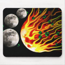 Four Moons one on Fire Mouse Pad mousepads