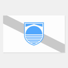 FOUR Mostar Flag Rectangle Sticker