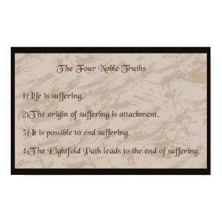 Four Noble Truths Poster