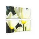 Four Panel Tulip Botanical Canvas prints Floral wrappedcanvas