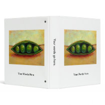 Four peas in a pod fun unique original art vinyl binders