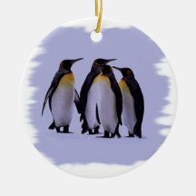 Four penguins ornaments
