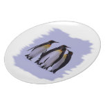 Four Penguins Plate 10"
