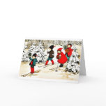 Four People snow slading in the snow land
