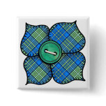 Four petal flower with stitched pattern petals buttons