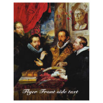Four Philosophers Scene From Left: His Brother Flyer Design