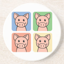 Four Pigs Coasters