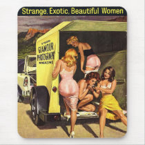 Four Pinup Girls Mouse Pads