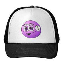 Four Pool Ball Cartoon Mesh Hat