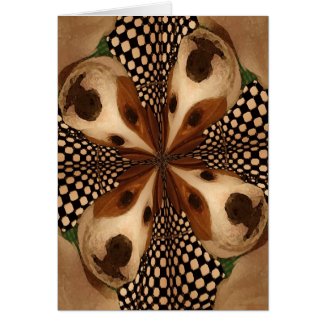 Four Pups Kaleidoscope Greeting Card card