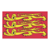 FOUR Royal Banner of England Rectangular Sticker