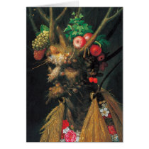 Four Seasons In One Head - Arcimboldo -1590 Greeting Cards