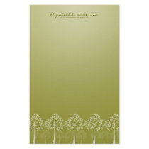 Four Seasons Trees White Note Card Stationery