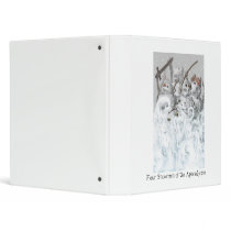 Four Snowmen of the Apocalypse Avery Binder by MDKgraphics Four Snowmen of the Apocalypse Avery Binder