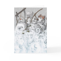 Four Snowmen of the Apocalypse Card by MDKgraphics Four Snowmen of the Apocalypse Card