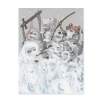 Four Snowmen of the Apocalypse Postcard