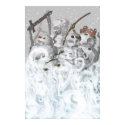 Four Snowmen of the Apocalypse Print