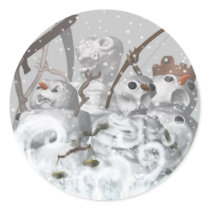 Four Snowmen of the Apocalypse Sticker