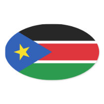 FOUR South Sudan National Flag Stickers