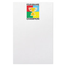 Four-Square Champion Custom Stationery