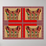 FOUR SQUARE Diamond Decorations Posters