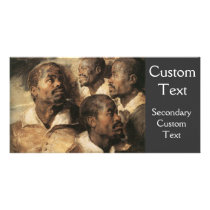 Four Studies of the Head of a Negro Picture Card