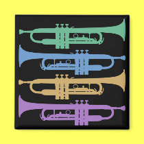 Four Trumpets magnets