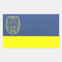 FOUR Tuzla Flag Rectangle Stickers