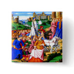 "Four Unicorns lead the Procession" Button