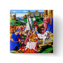 "Four Unicorns lead the Procession" Button