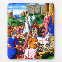 "Four Unicorns lead the Procession" mousepads by Aquavel "Four Unicorns lead the Procession" mousepads