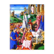 "Four Unicorns lead the Procession" postcards by Aquavel "Four Unicorns lead the Procession" postcards
