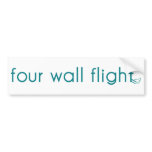 Four Wall Flight Bumper Sticker