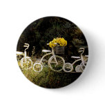 Four White Trikes Pinback Button