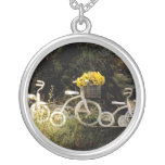 Four White Trikes Pendants