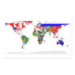 FOUR World Flags Map stickers
