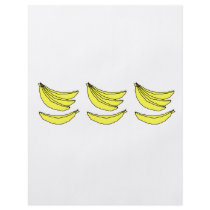 Four Yellow Bananas. Flyer Design