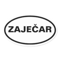 FOUR Zaječar Oval Sticker