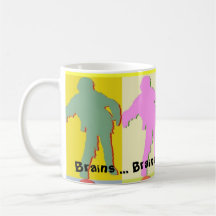 Four Zombies Andy Warhol Style Coffee Mugs