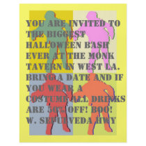 Four Zombies Andy Warhol Style Personalized Flyer