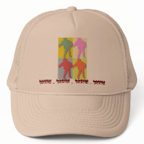 Four Zombies Andy Warhol Style Trucker Hat